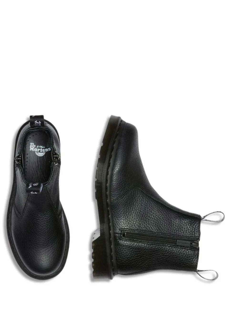 2976 W/Zips Black Milled Nappa