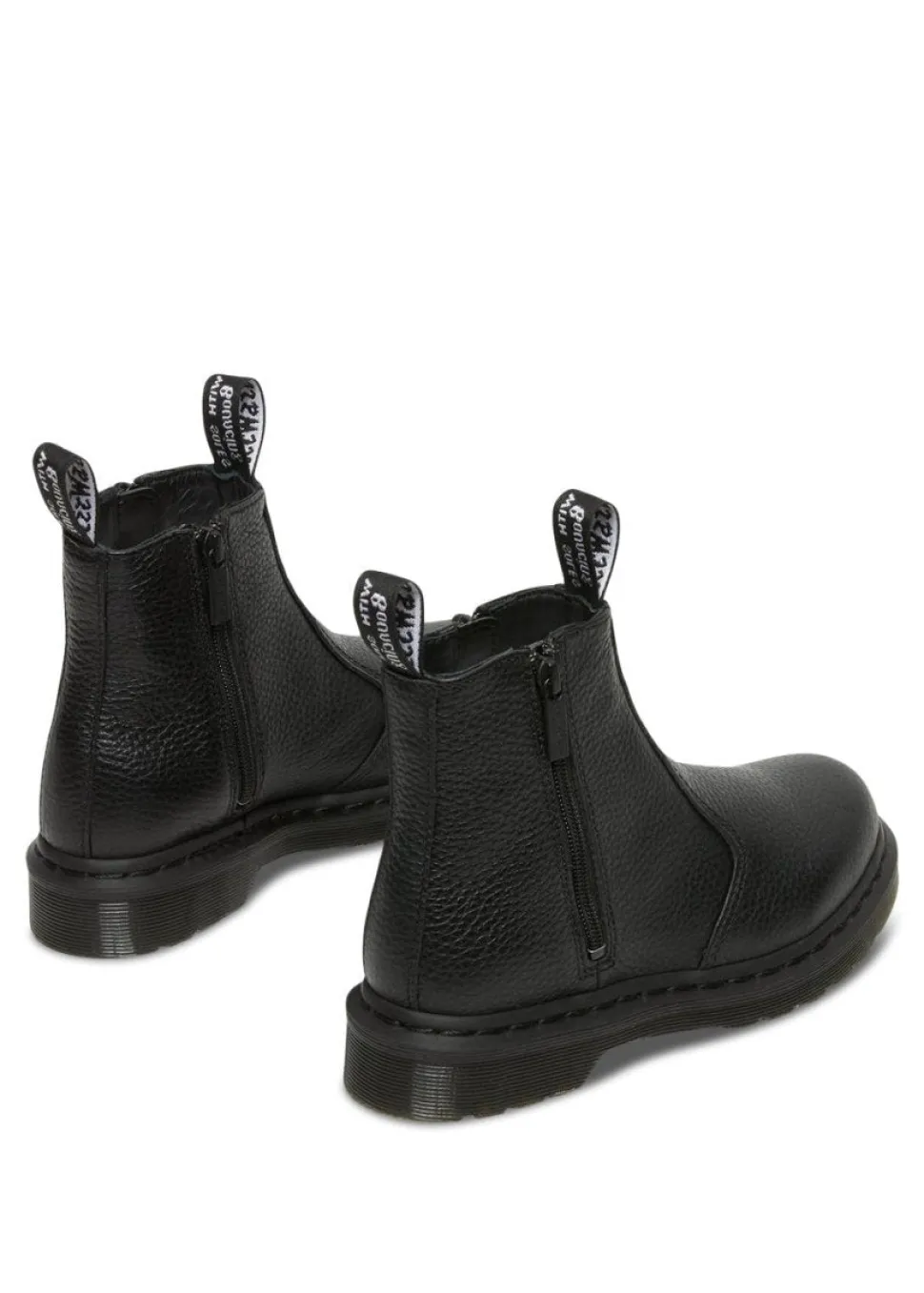 2976 W/Zips Black Milled Nappa