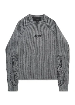 ARIA KNIT SWEAT W/ EMBROIDERY