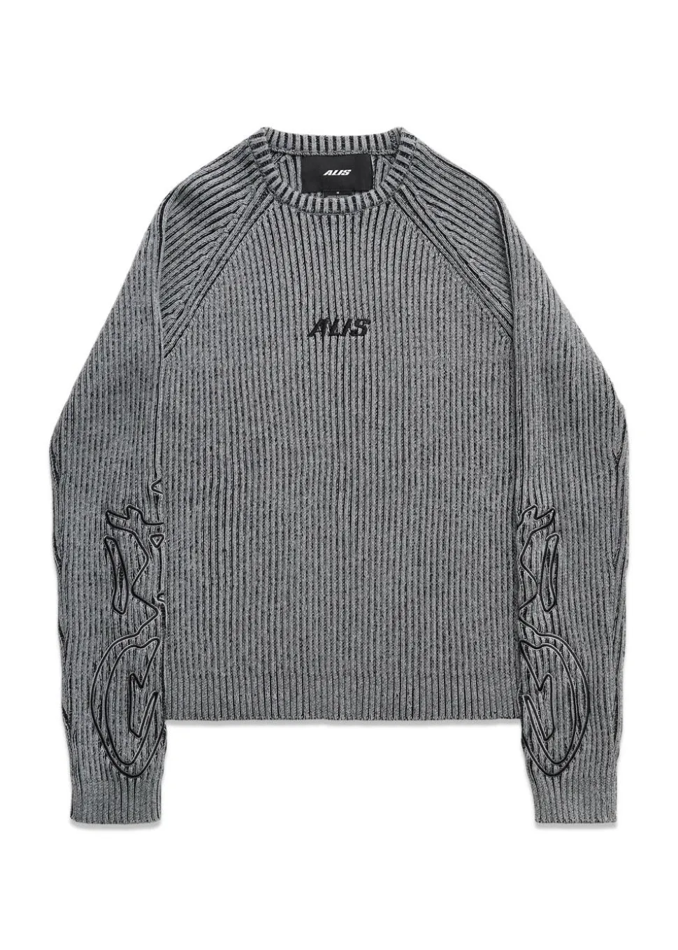 ARIA KNIT SWEAT W/ EMBROIDERY