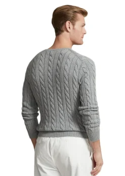 Cable Knit Cotton Sweat