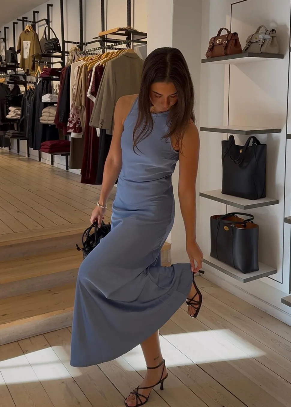 Celinie Heavy Sateen Dress