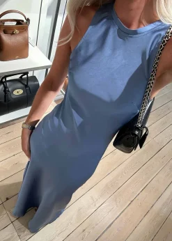 Celinie Heavy Sateen Dress