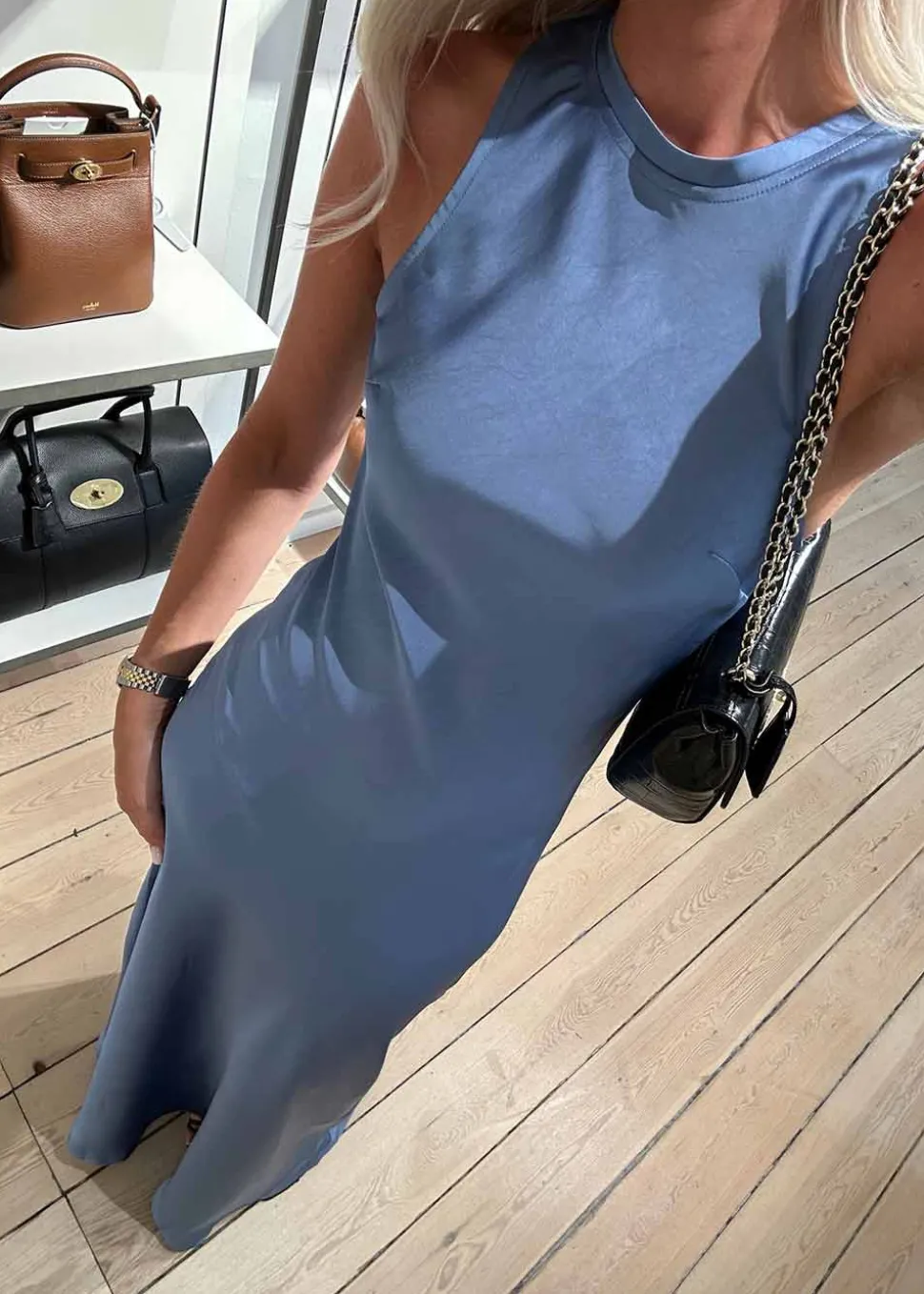 Celinie Heavy Sateen Dress