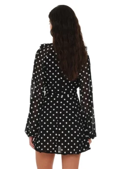 Chiffon Ruffle Mini Dress