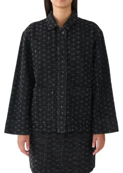 Cory Jacket Black Punch Denim