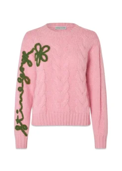 CREWNECK MOTIF SWEATER