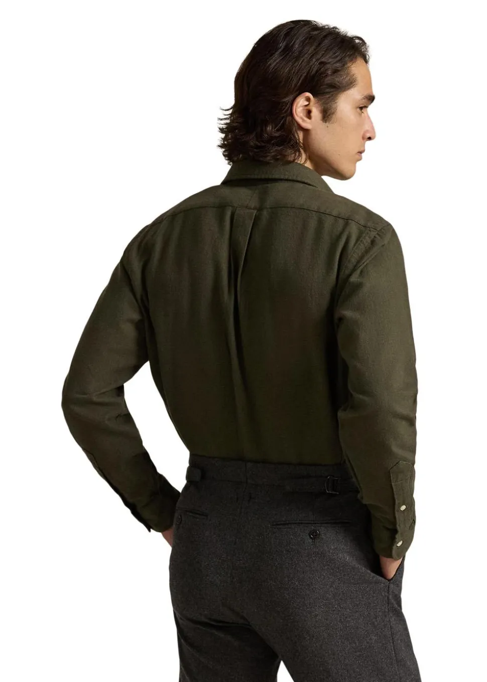 Custom Fit Brushed Flannel Shirt