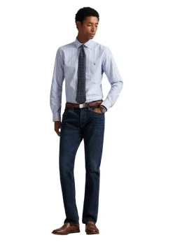 Custom Fit Striped Oxford Shirt