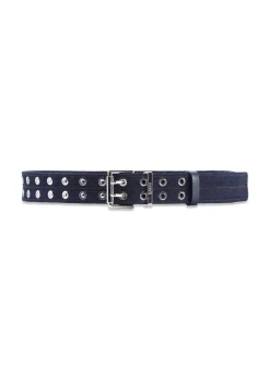 Double Eyelet Belt Denim
