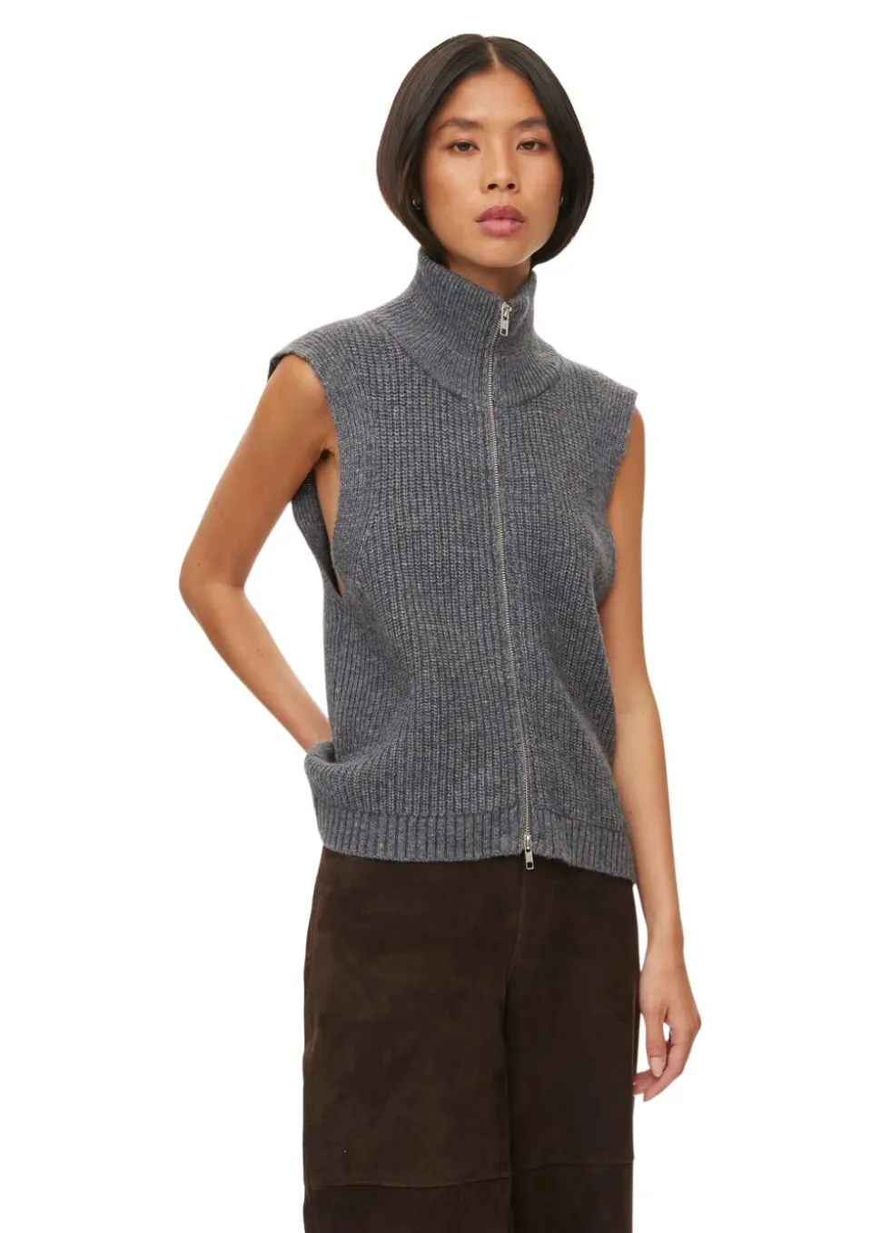 Fave Knit Zip Vest