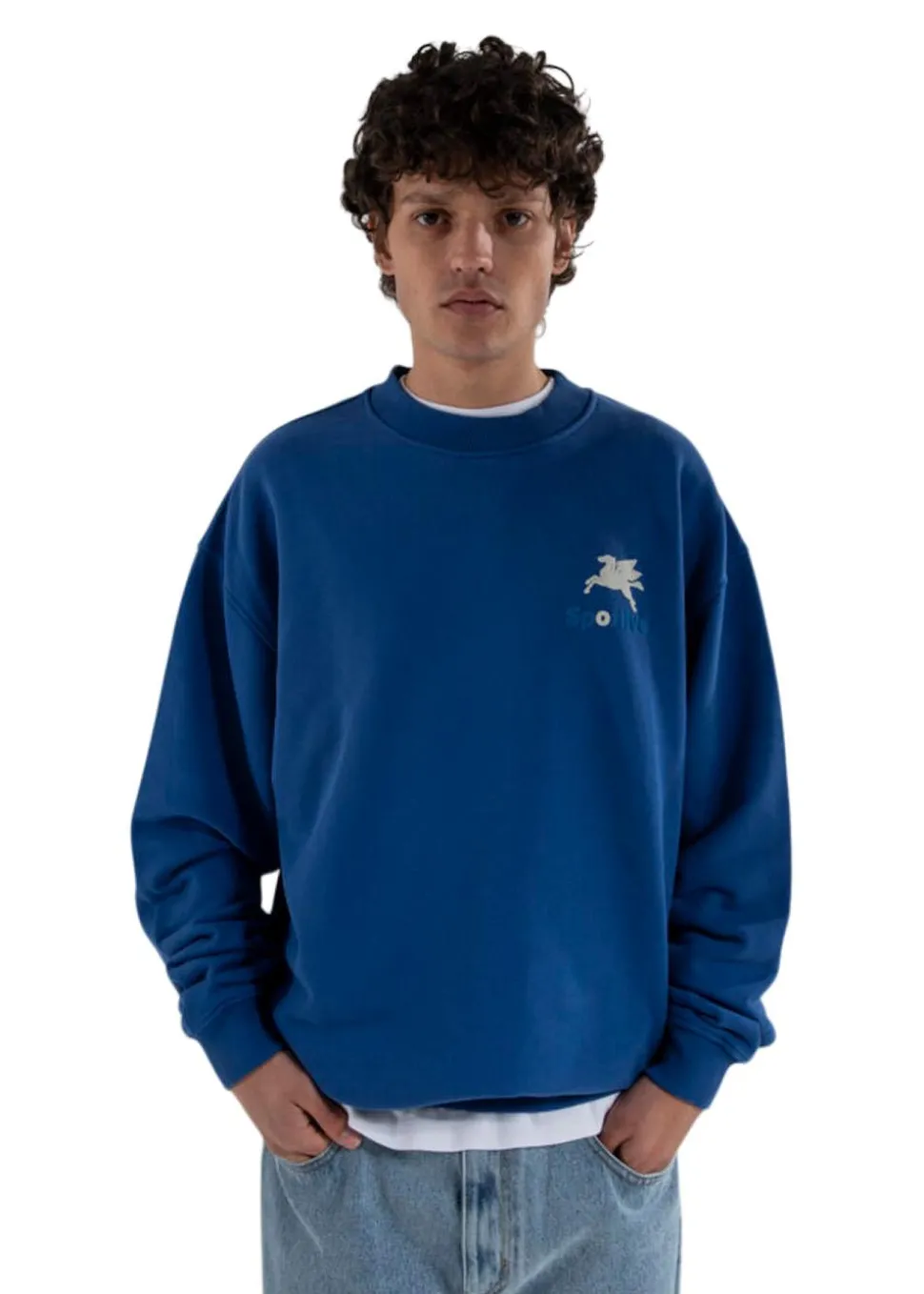 550G PREMIUM BLUE CREWNECK