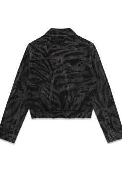 Lazer Denim Bomber Jacket