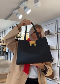 Leather Trunkaroo Tote Handbag