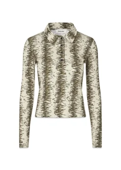 Porsiamd print LS polo