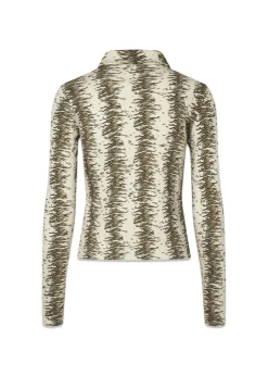 Porsiamd print LS polo