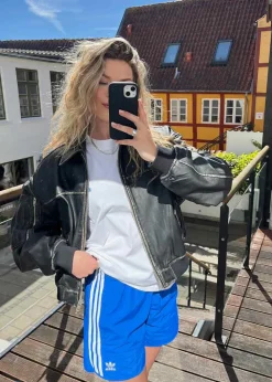 Rocker Leather Bomber