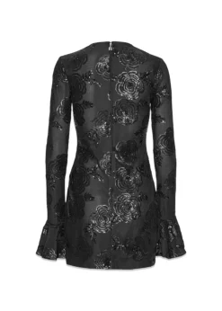 SEQUINS LS MINI DRESS