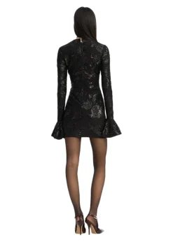 SEQUINS LS MINI DRESS