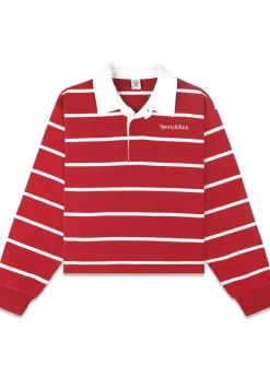 Serif Logo Cropped Rugby Polo