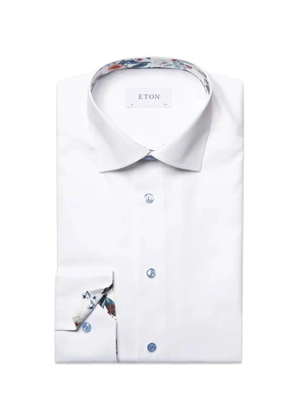Slim Floral Effect Signature Twill Shirt