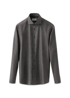 Slim Semi Solid Signature Dobby Shirt