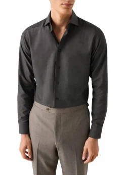 Slim Semi Solid Signature Dobby Shirt