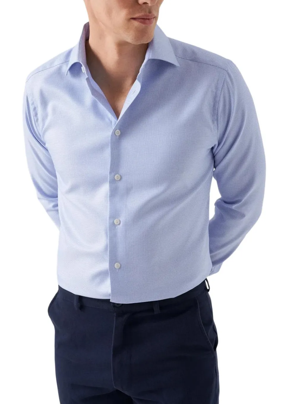Slim Textured Twill Shirt