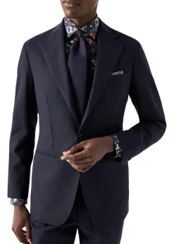 Slim-Floral Print Signature Twill