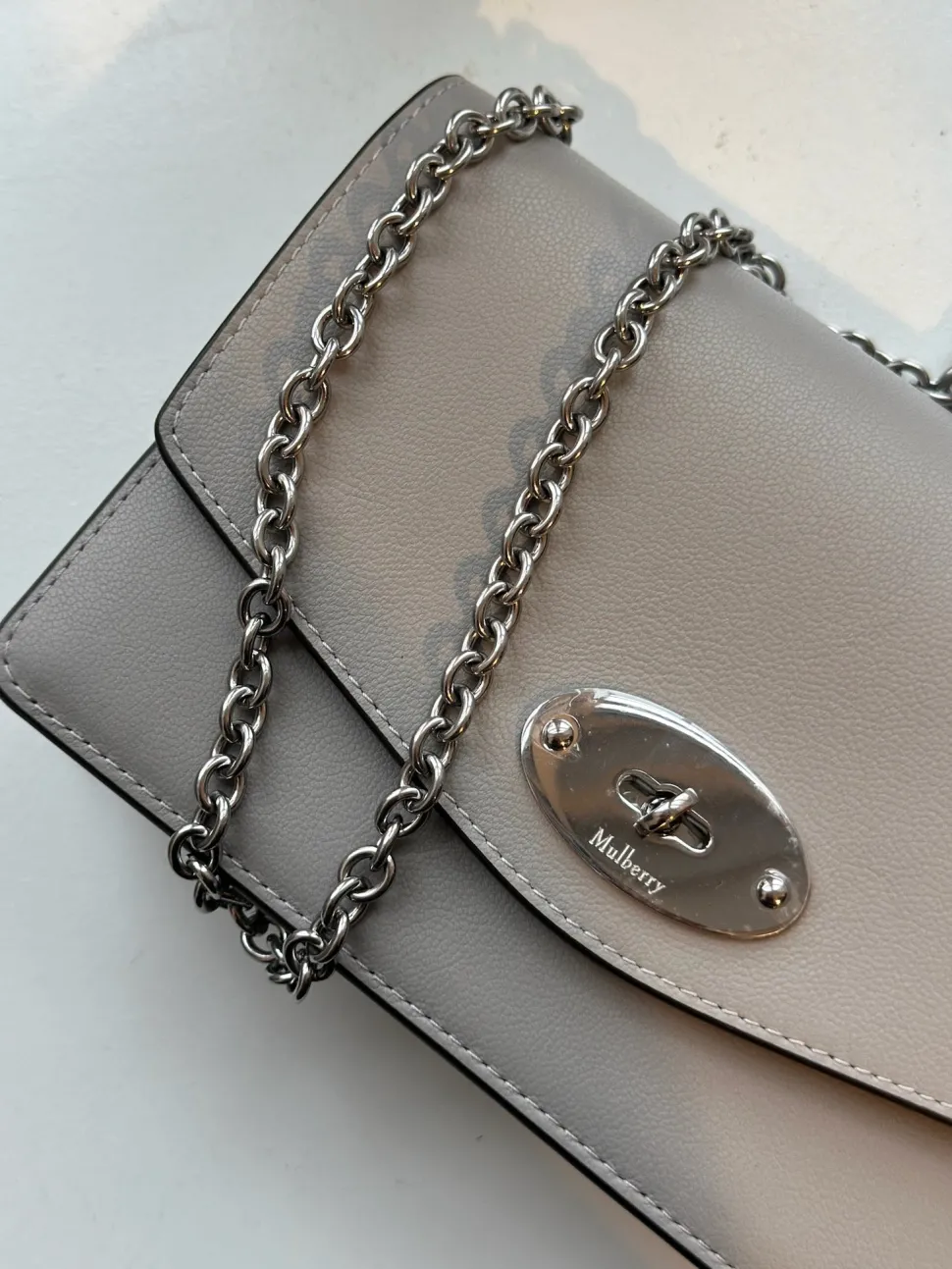 Small Darley MCG Leather & Chain Strap