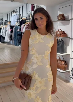 Tiranna Big Flower Mesh Dress