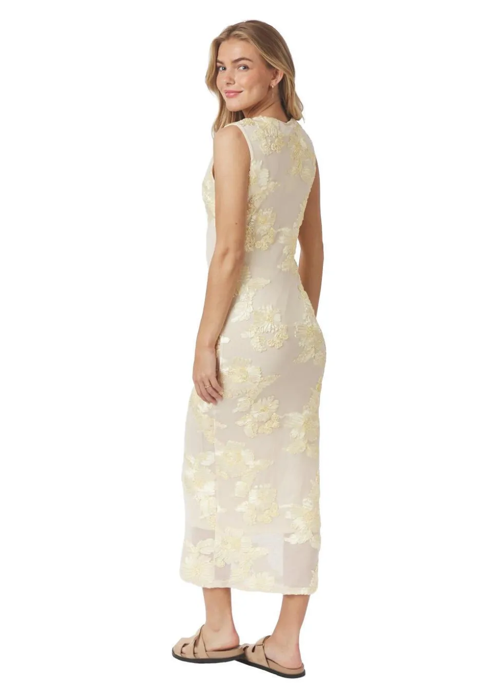 Tiranna Big Flower Mesh Dress