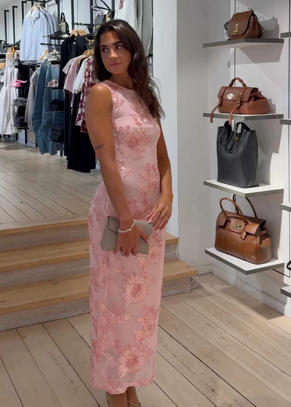 Tiranna Big Flower Mesh Dress