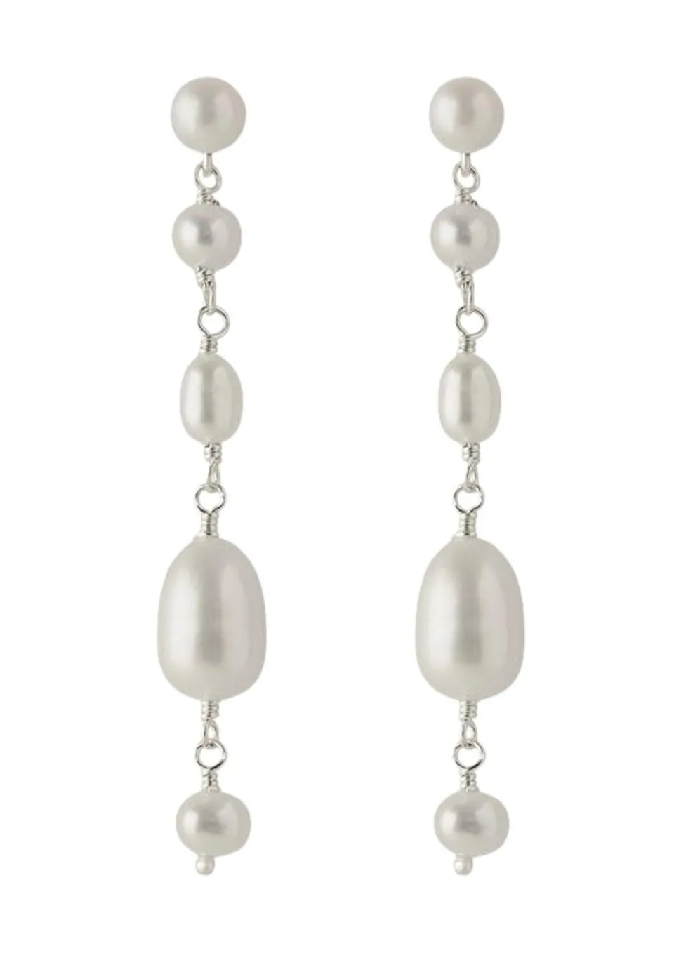 White Dreams Earrings length 45 mm
